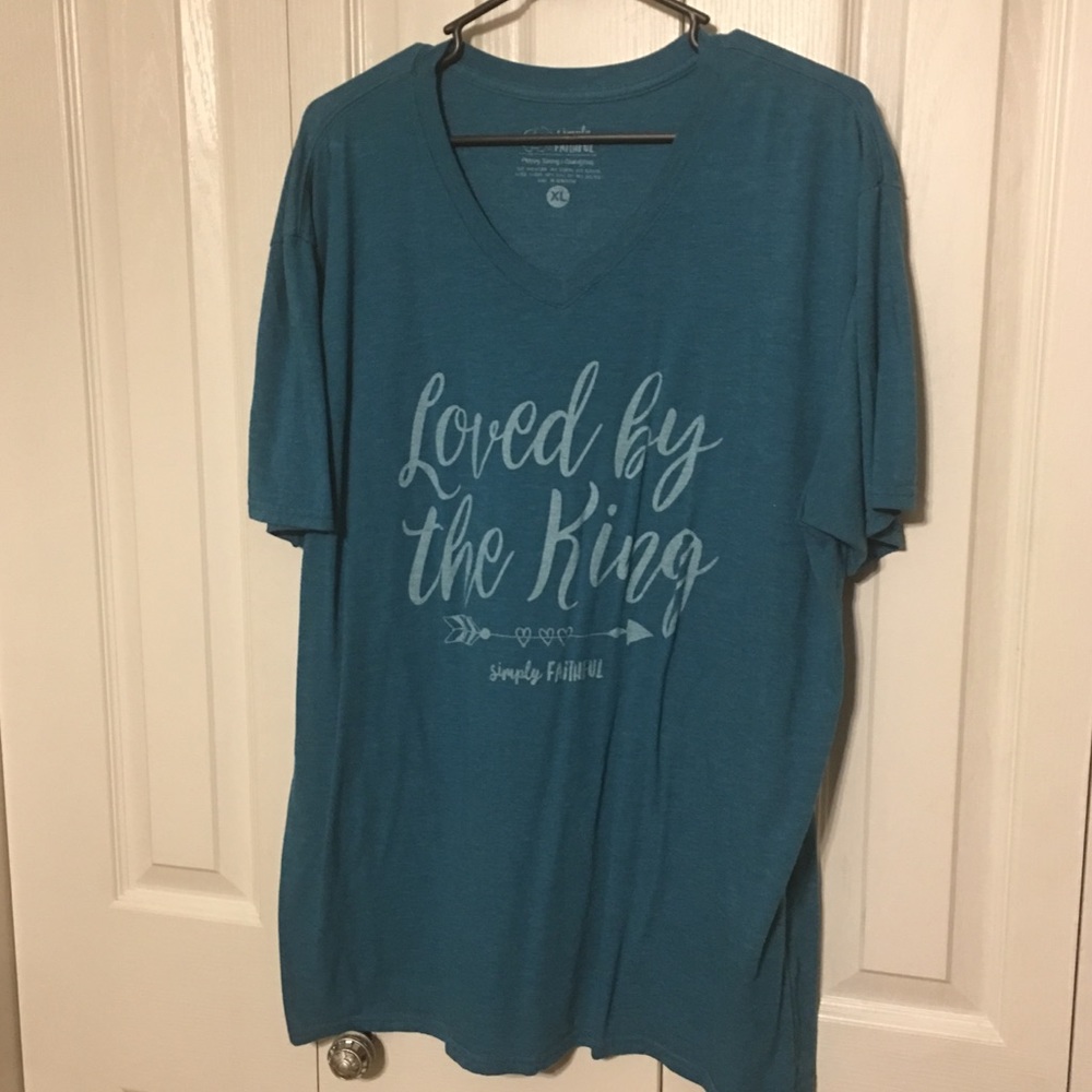 Simply Faithful V Neck Shirt
